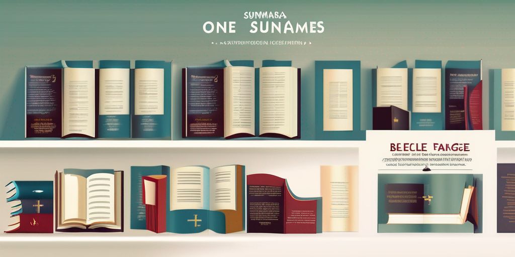 Simplifying Bible Learning with One-Page Summaries