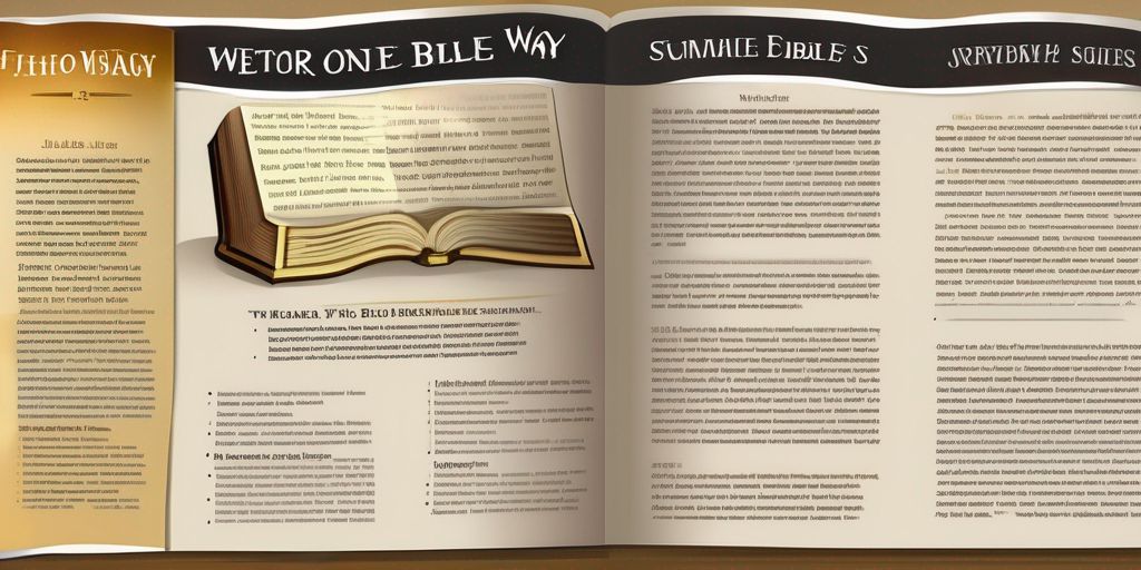 Learn the Bible the Easy Way: One-Page Summaries