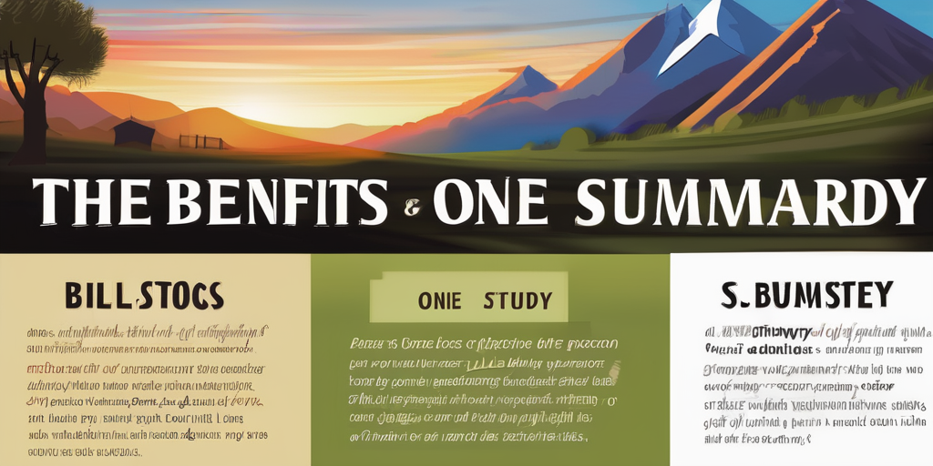 The Benefits of Using One-Page Summaries for Bible Study